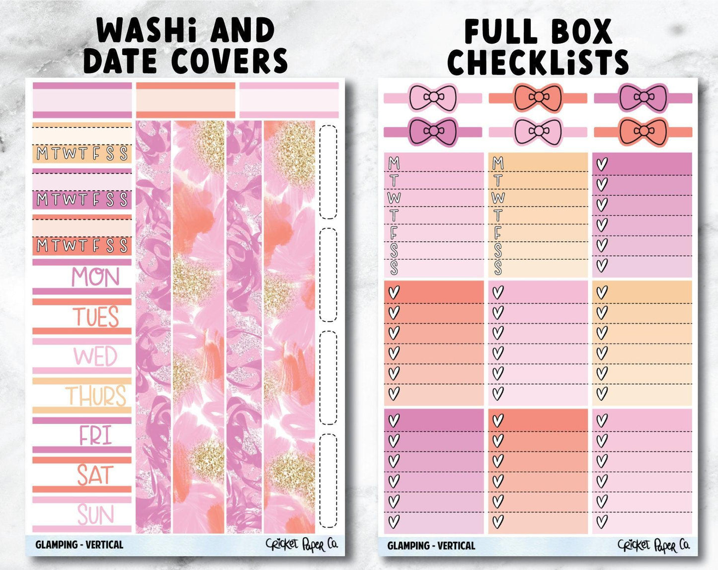 GLAMPING Planner Stickers - Full Kit-Cricket Paper Co.