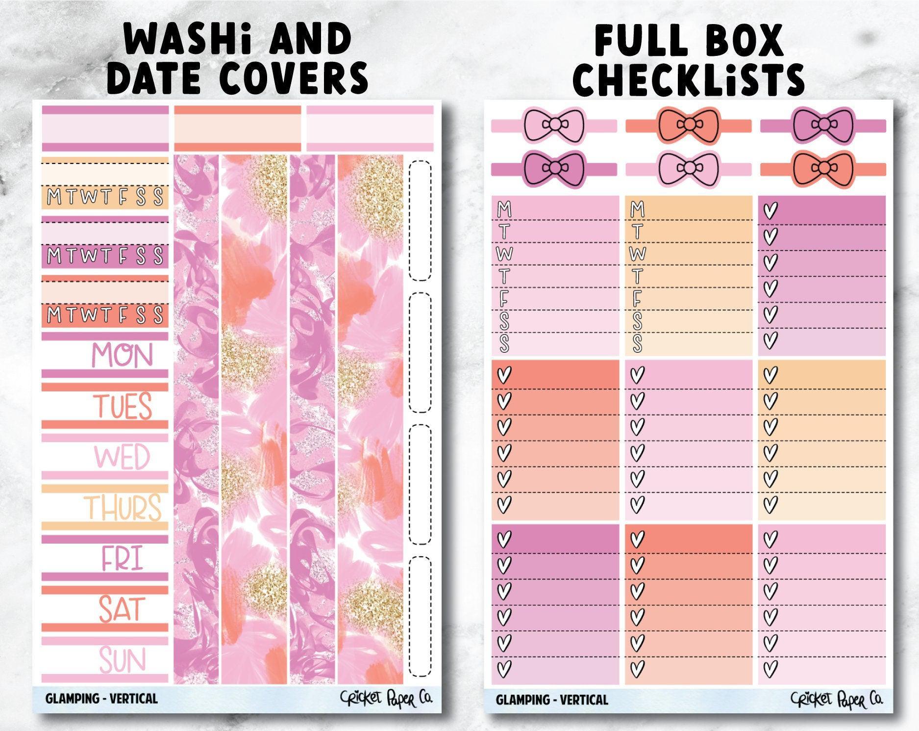 GLAMPING Planner Stickers - Full Kit-Cricket Paper Co.