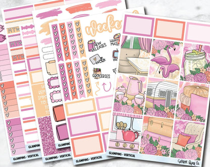 GLAMPING Planner Stickers - Full Kit-Cricket Paper Co.