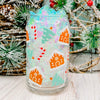 Gingerbread Houses - 16oz Libbey Glass Can Cup-Cricket Paper Co.