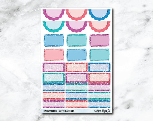 Glitter Accents Planner Stickers - CPC Favorites-Cricket Paper Co.