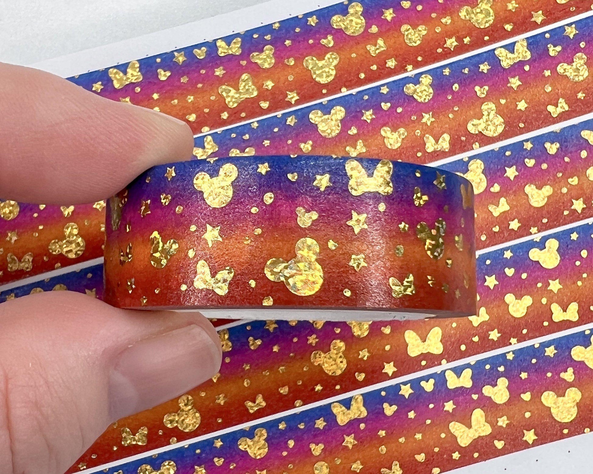 Gold Glitter Foiled Magical Medley Washi Tape - Coco-Cricket Paper Co.
