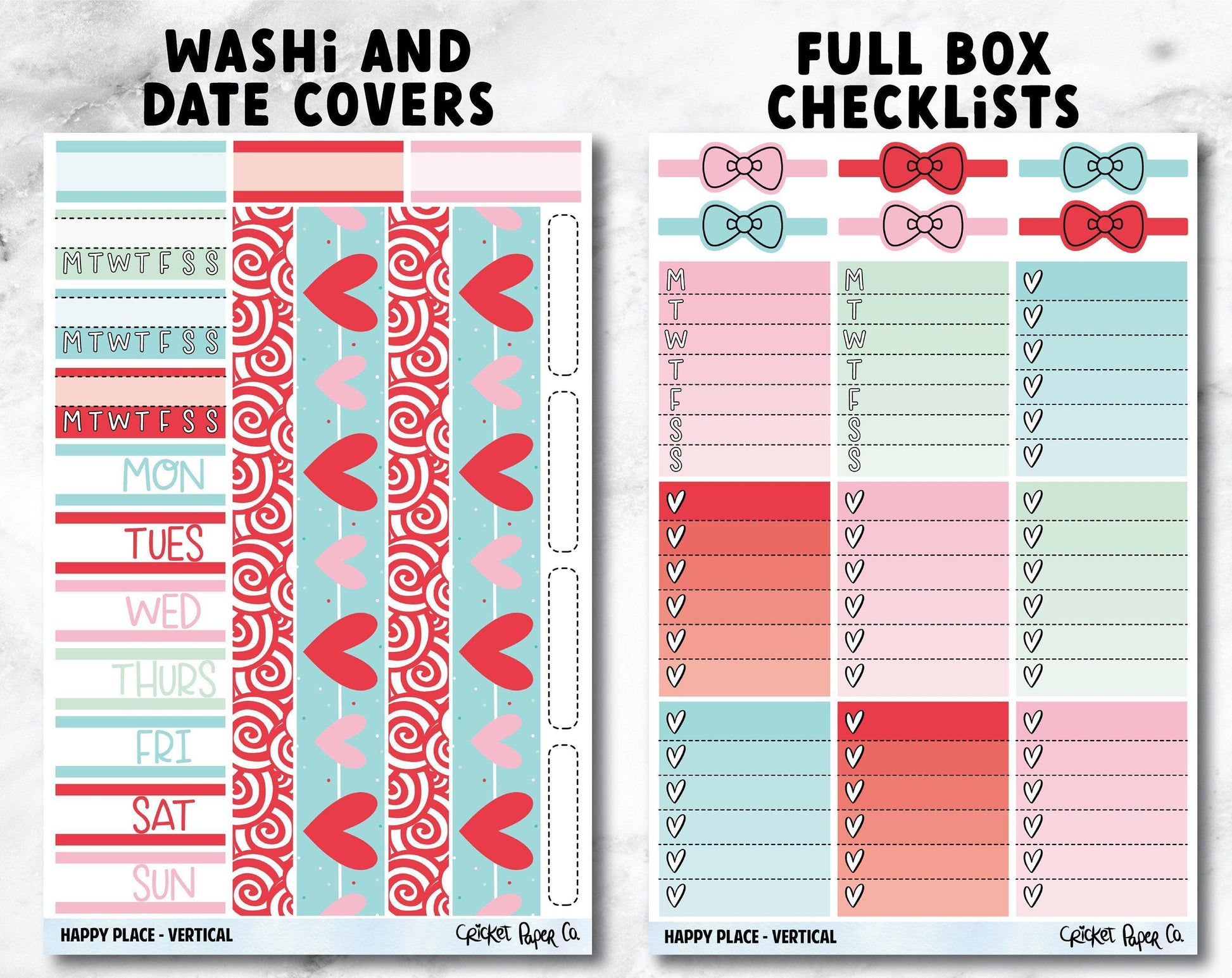 HAPPY PLACE Planner Stickers - Full Kit-Cricket Paper Co.