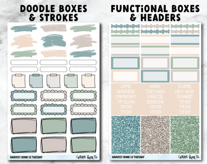 HARVEST HOME Planner Stickers - Full Kit-Cricket Paper Co.