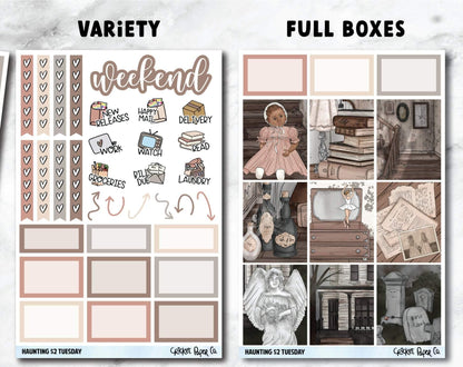 HAUNTING Planner Stickers - Full Kit-Cricket Paper Co.