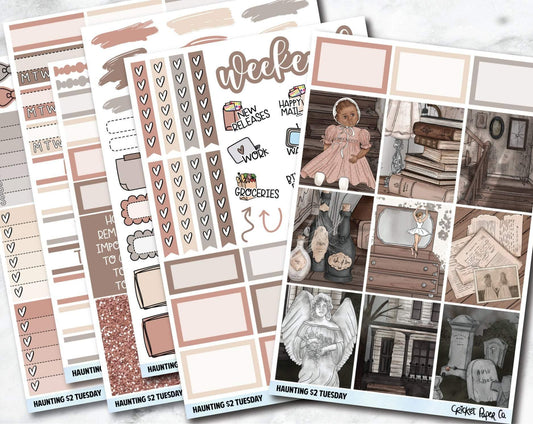 HAUNTING Planner Stickers - Full Kit-Cricket Paper Co.