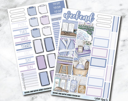 HOBONICHI COUSIN Planner Stickers Mini Kit - Books and Baths-Cricket Paper Co.