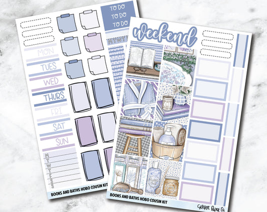 HOBONICHI COUSIN Planner Stickers Mini Kit - Books and Baths-Cricket Paper Co.