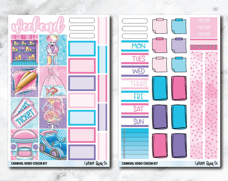 HOBONICHI COUSIN Planner Stickers Mini Kit - Carnival-Cricket Paper Co.