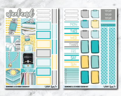 HOBONICHI COUSIN Planner Stickers Mini Kit - Diamonds & Co.-Cricket Paper Co.