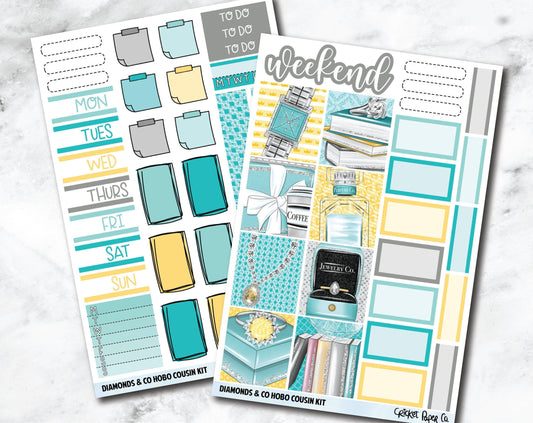 HOBONICHI COUSIN Planner Stickers Mini Kit - Diamonds & Co.-Cricket Paper Co.