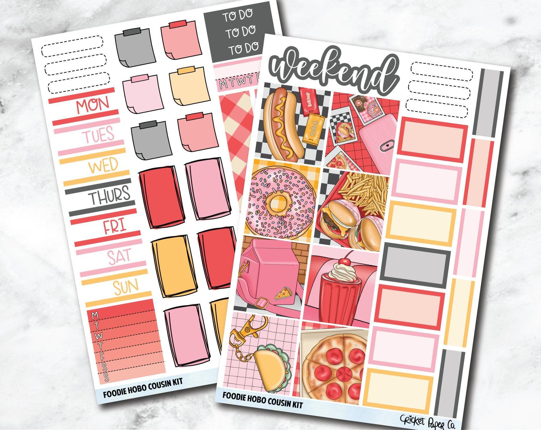 HOBONICHI COUSIN Planner Stickers Mini Kit - Foodie-Cricket Paper Co.