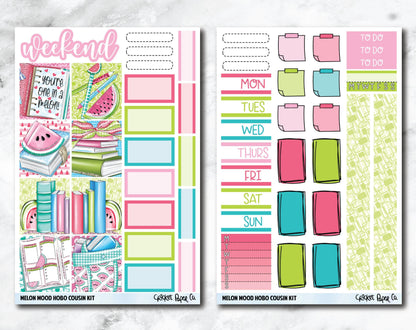 HOBONICHI COUSIN Planner Stickers Mini Kit - Melon Mood-Cricket Paper Co.