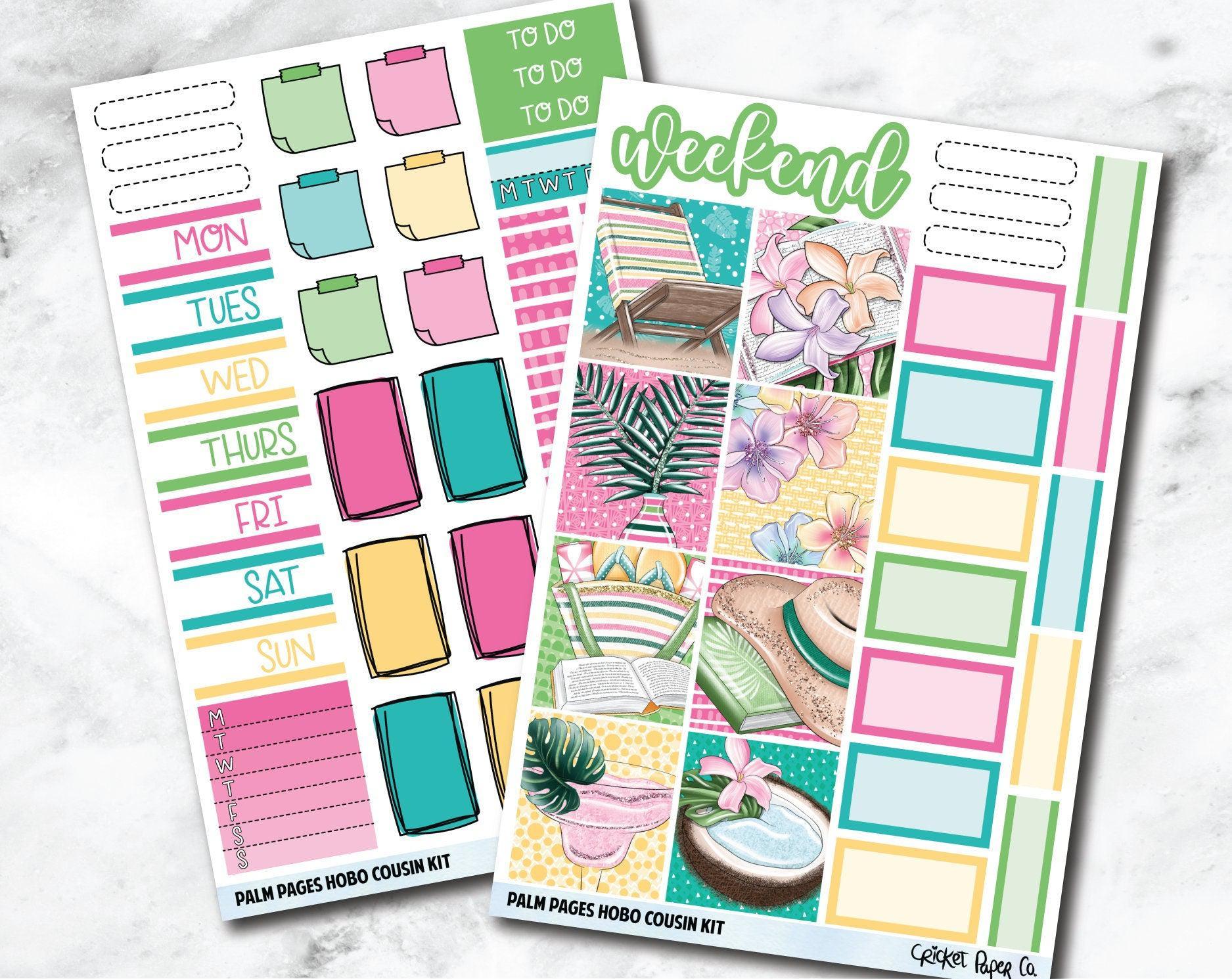 HOBONICHI COUSIN Planner Stickers Mini Kit - Palm Pages-Cricket Paper Co.