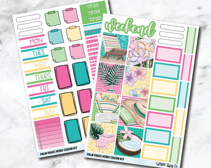 HOBONICHI COUSIN Planner Stickers Mini Kit - Palm Pages-Cricket Paper Co.