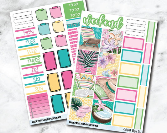 HOBONICHI COUSIN Planner Stickers Mini Kit - Palm Pages-Cricket Paper Co.