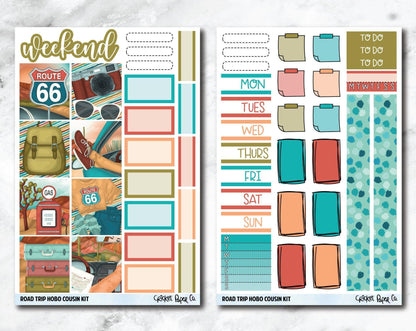 HOBONICHI COUSIN Planner Stickers Mini Kit - Road Trip-Cricket Paper Co.