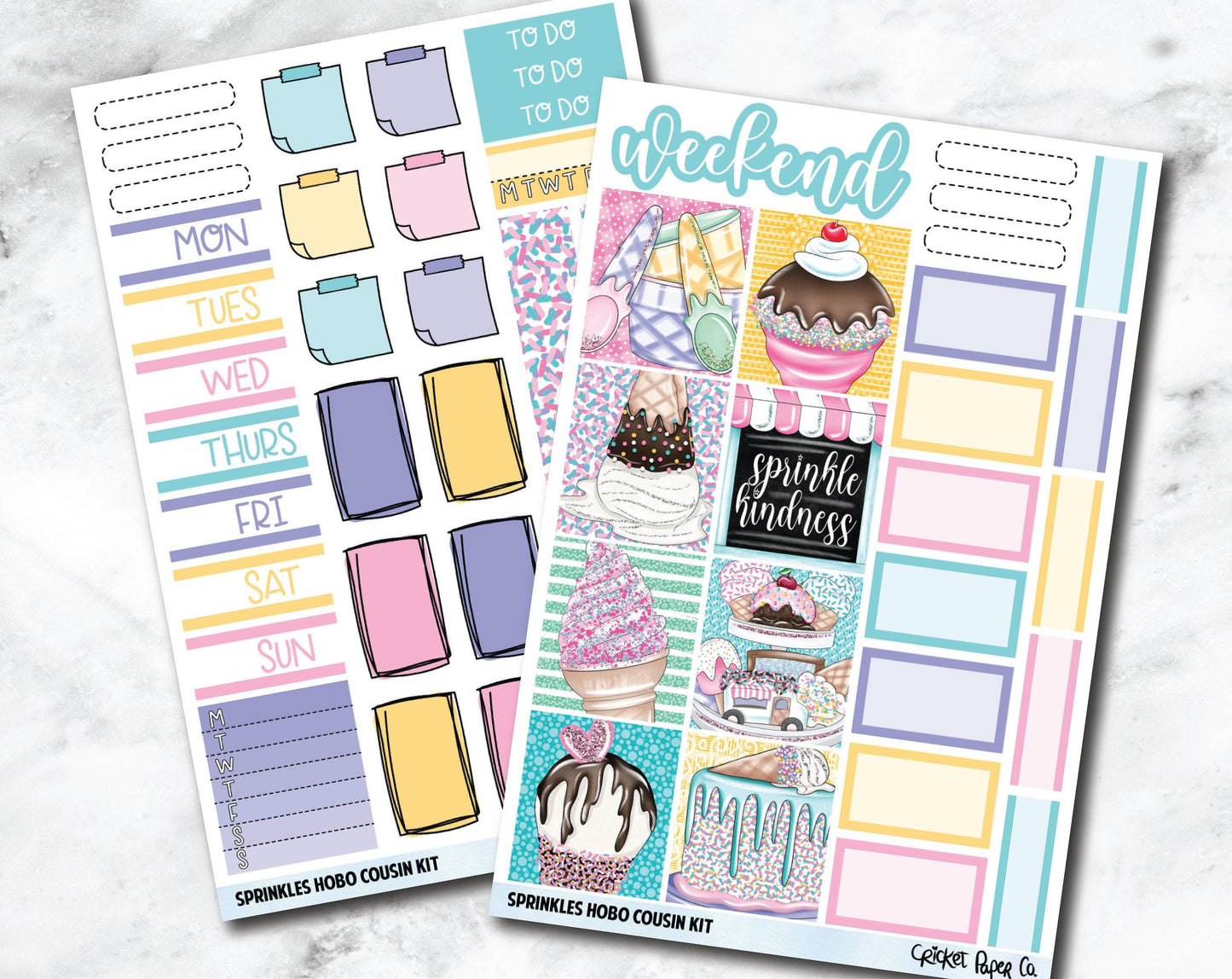 HOBONICHI COUSIN Planner Stickers Mini Kit - Sprinkles-Cricket Paper Co.