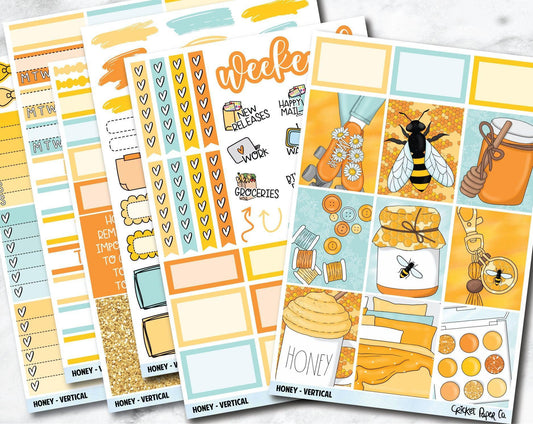 HONEY Planner Stickers - Full Kit-Cricket Paper Co.
