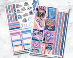 HORIZONTAL Planner Stickers Mini Kit - Batty for Books-Cricket Paper Co.