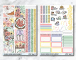 HORIZONTAL Planner Stickers Mini Kit - Colorful Pumpkin-Cricket Paper Co.