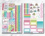 HORIZONTAL Planner Stickers Mini Kit - Melon Mood-Cricket Paper Co.
