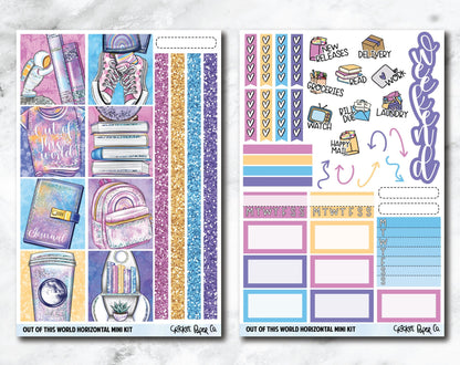 HORIZONTAL Planner Stickers Mini Kit - Out of This World-Cricket Paper Co.