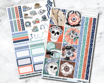 HORIZONTAL Planner Stickers Mini Kit - Spooky Anemone-Cricket Paper Co.