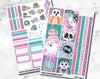 HORIZONTAL Planner Stickers Mini Kit - Spooky Cuties-Cricket Paper Co.