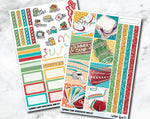 HORIZONTAL Planner Stickers Mini Kit - Summer Camp-Cricket Paper Co.