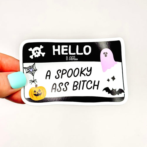 Hello I'm Spooky - Decorative Vinyl Sticker-Cricket Paper Co.