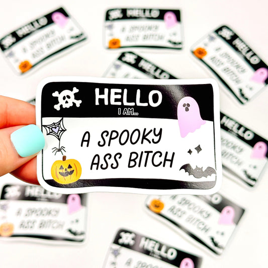 Hello I'm Spooky - Decorative Vinyl Sticker-Cricket Paper Co.