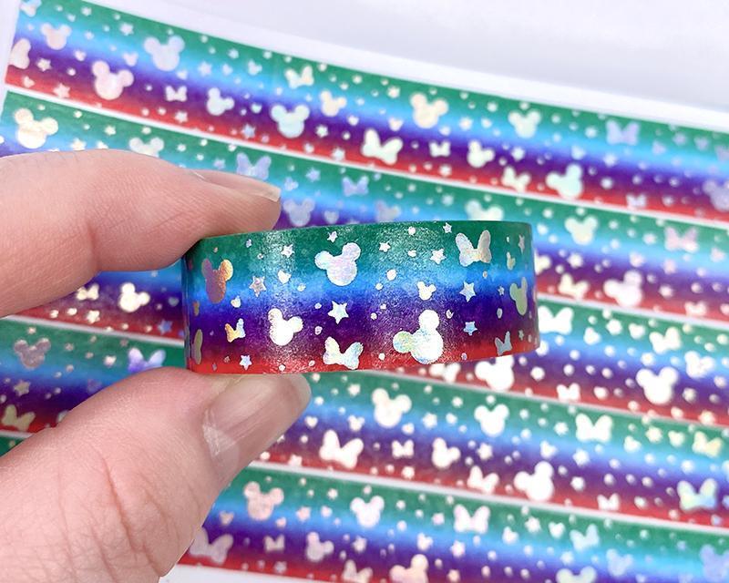 Holographic Foiled Magical Medley Washi Tape - Ariel-Cricket Paper Co.
