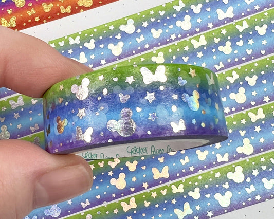 Holographic Foiled Magical Medley Washi Tape - Monsters-Cricket Paper Co.