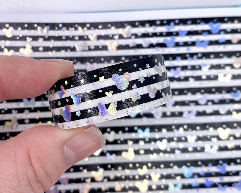 Holographic Foiled Magical Medley Washi Tape - Skellington-Cricket Paper Co.