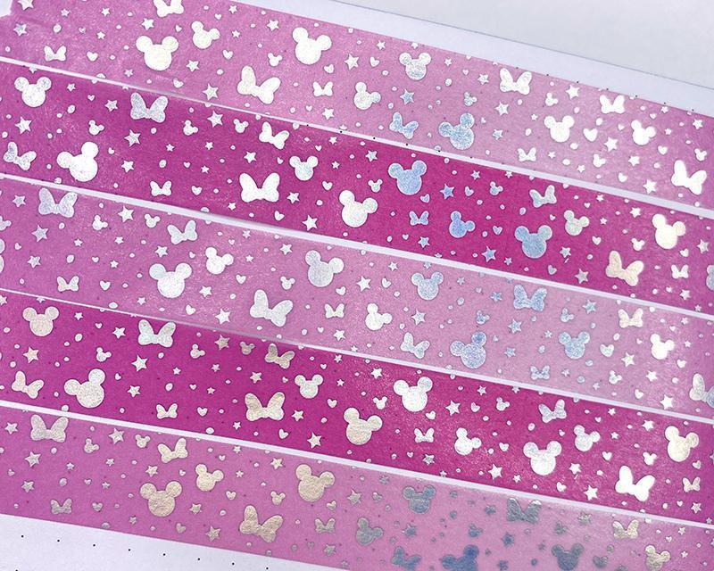 Holographic Foiled Magical Medley Washi Tape - Sweet Pink-Cricket Paper Co.