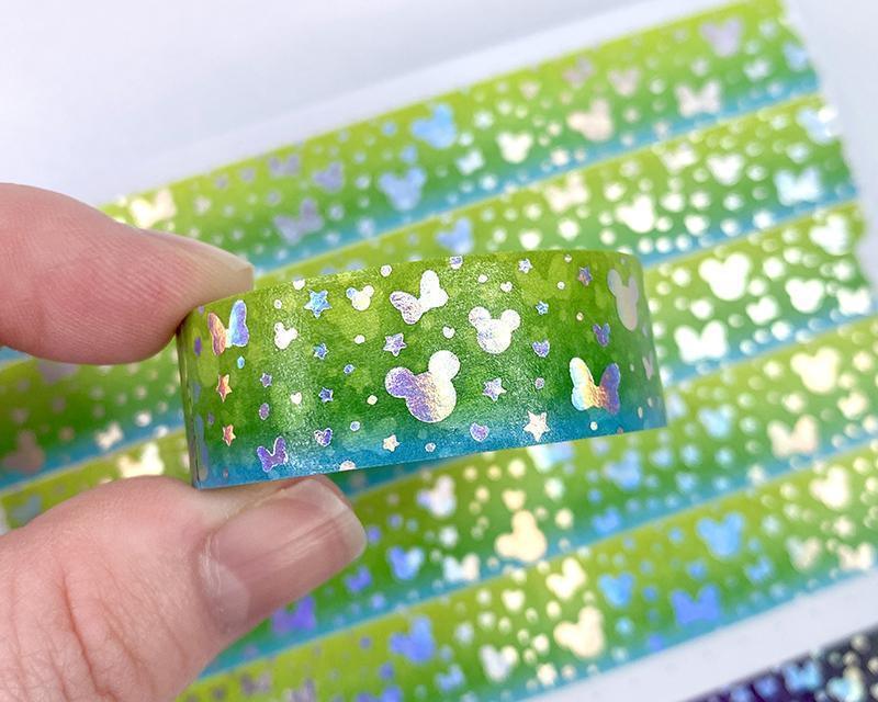 Holographic Foiled Magical Medley Washi Tape - Tiana-Cricket Paper Co.