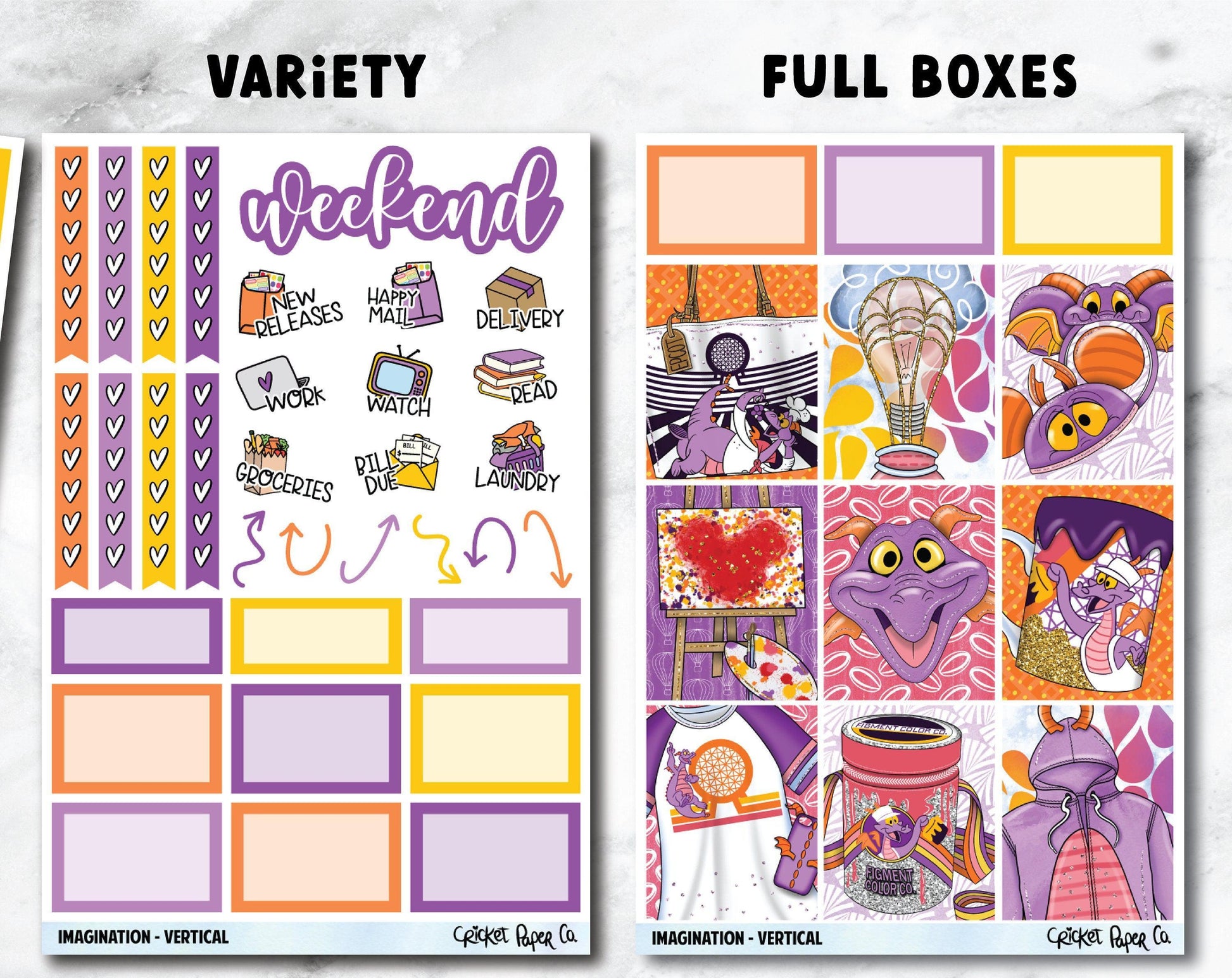 IMAGINATION Planner Stickers - Full Kit-Cricket Paper Co.