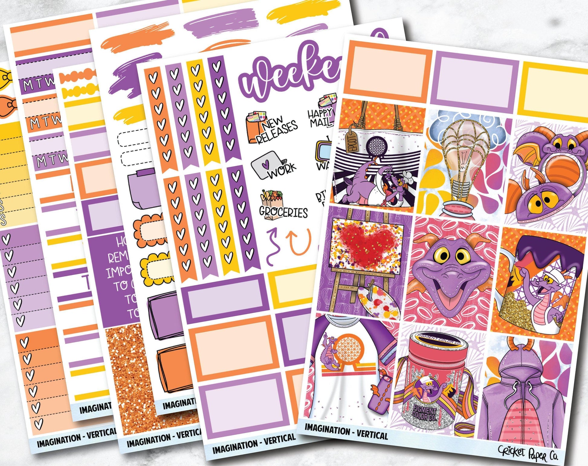 IMAGINATION Planner Stickers - Full Kit-Cricket Paper Co.