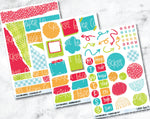 JOURNALING KIT Stickers for Planners, Journals and Notebooks - A Is for Apple-Cricket Paper Co.