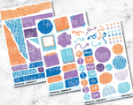 JOURNALING KIT Stickers for Planners, Journals and Notebooks - Celestial Fall-Cricket Paper Co.