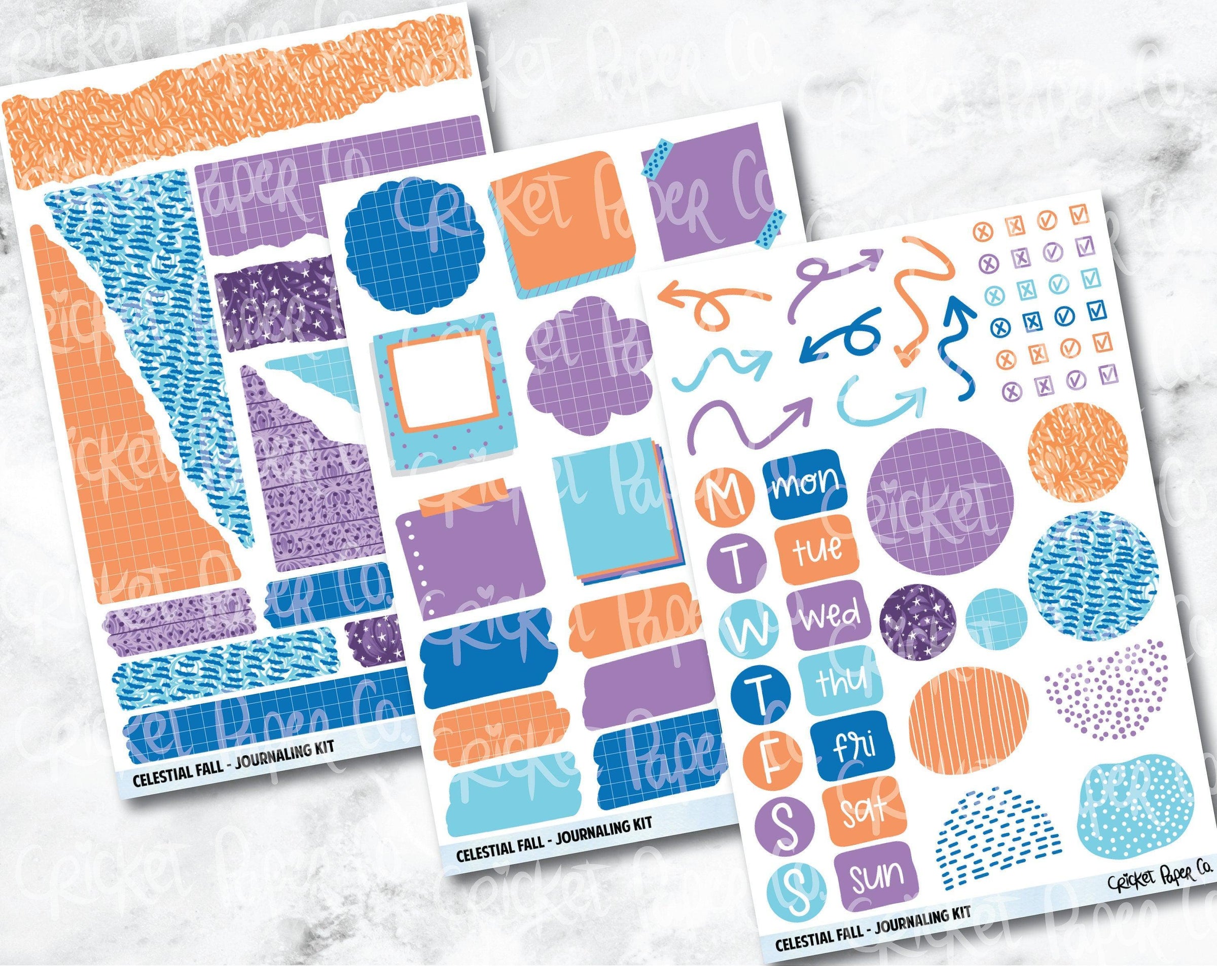 JOURNALING KIT Stickers for Planners, Journals and Notebooks - Celesti –  Cricket Paper Co.