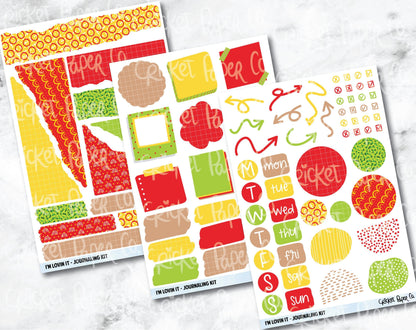 JOURNALING KIT Stickers for Planners, Journals and Notebooks - I'm Lovin It-Cricket Paper Co.