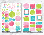 JOURNALING KIT Stickers for Planners, Journals and Notebooks - Melon Mood-Cricket Paper Co.