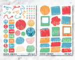 JOURNALING KIT Stickers for Planners, Journals and Notebooks - Mushrooms-Cricket Paper Co.