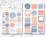 JOURNALING KIT Stickers for Planners, Journals and Notebooks - Peachy Fall-Cricket Paper Co.