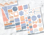 JOURNALING KIT Stickers for Planners, Journals and Notebooks - Peachy Fall-Cricket Paper Co.