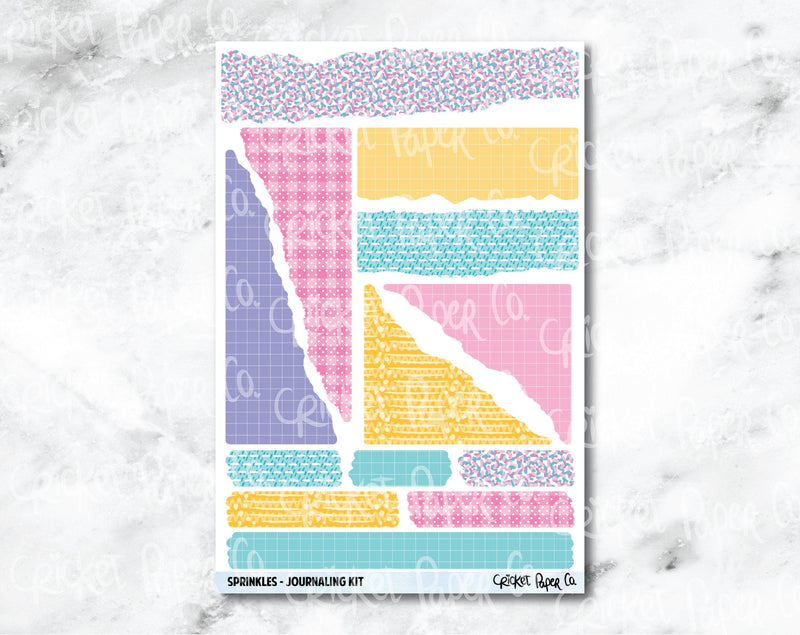 JOURNALING KIT Stickers for Planners, Journals and Notebooks - Sprinkles-Cricket Paper Co.