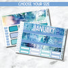January Monthly View Planner Sticker Kit for 7x9 Planners-Cricket Paper Co.