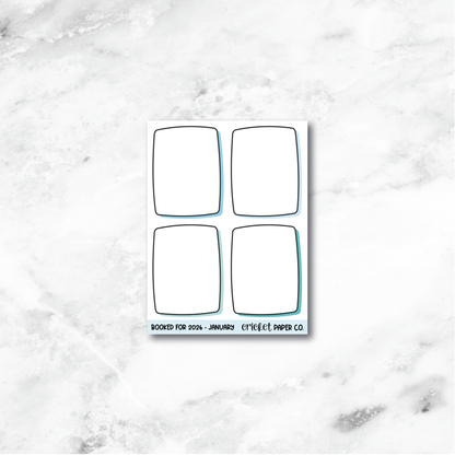 Book and Reading Journal Stickers - January